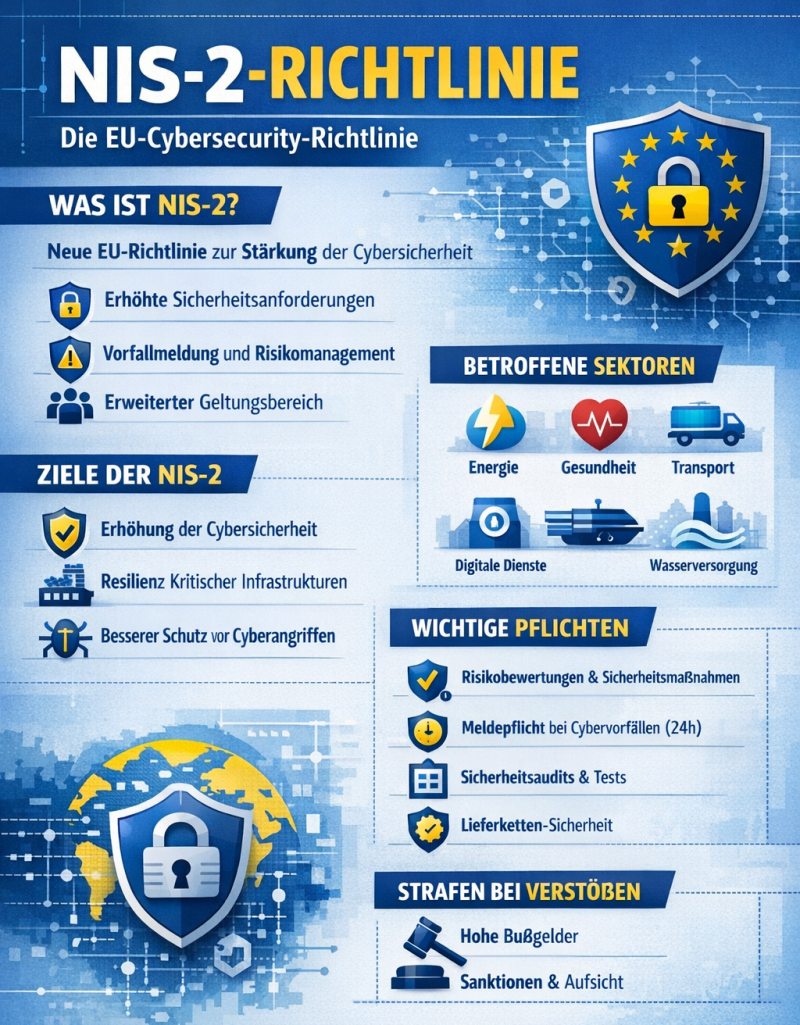 NIS-2 Cybersicherheit Richtlinie EU und Deutschland