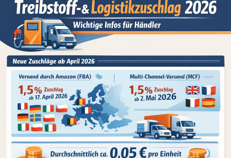 Amazon Treibstoff und Logistikzuschlag ab 17.04.2026